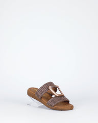Soultbush Kimberley Sandals in Mocha detail view