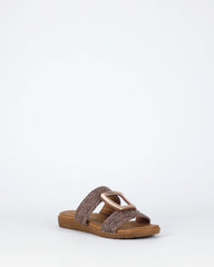 Soultbush Kimberley Sandals in Mocha buckle detail