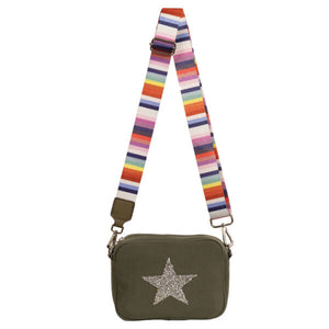 Sassy Duck Star Cross Body Bag Khaki