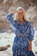 Chantilly Shirt Blue Blossom