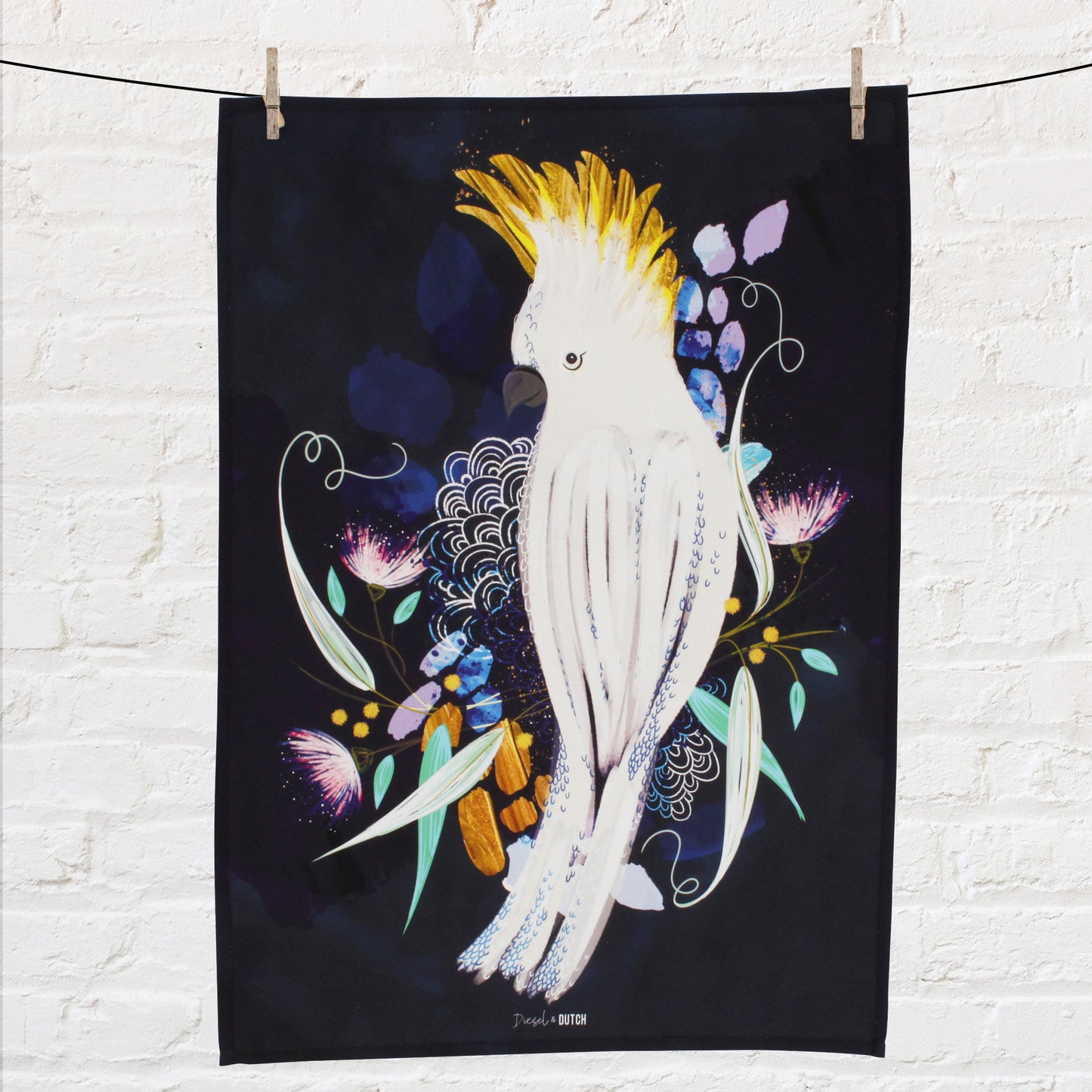 Microfibre Tea Towel - Australian Native Design