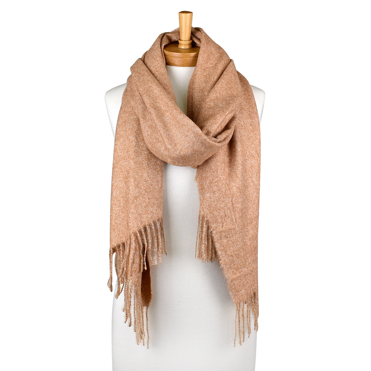 Luxe Plain Scarf - Brick