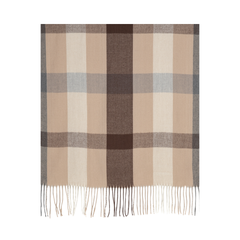 Brown Beige Classic Plaid Scarf
