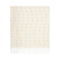 Speckled Fringe Scarf - Cream