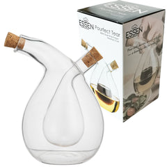 400ml Dual Oil & Vinegar Cruet – Glass Drizzle Bottle