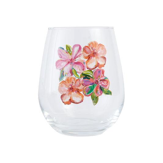 Talulah Steamless Wine Glass Flowers