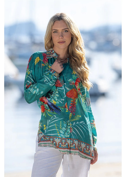 Australian Flora Silk Shirt