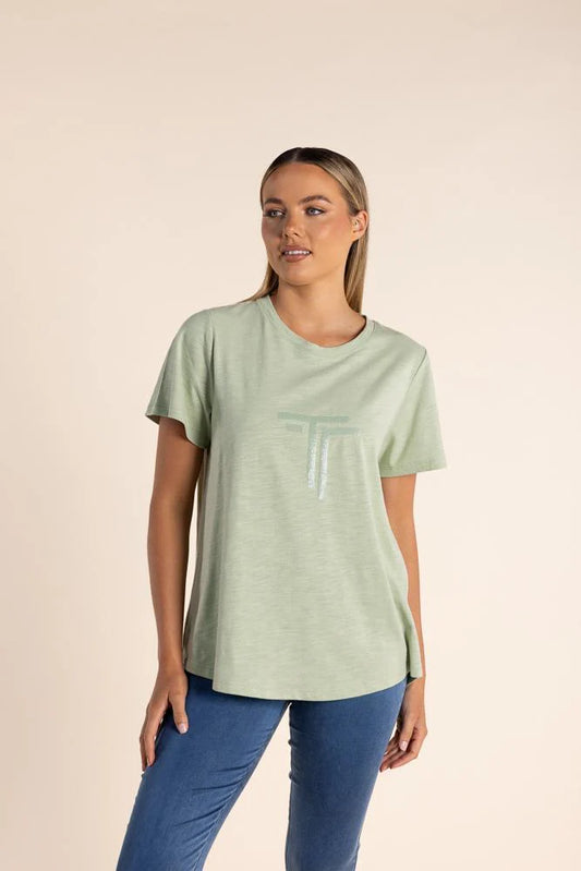 Logo Squin T-Shirt - Green