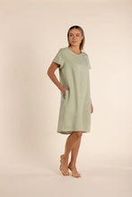 Load image into Gallery viewer, Linen Dress with Fringe Trim