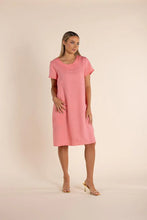 Load image into Gallery viewer, Linen Dress with Fringe Trim