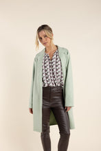 Load image into Gallery viewer, Two T&#39;s Faux Suede Coat Moss