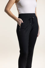 Load image into Gallery viewer, Two T&#39;s Ponte Panelled Leggings Black