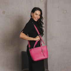 Black Caviar Tara 3 Piece Handbag Set Magenta