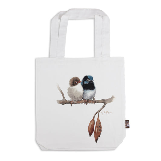 Fig Hill Farm Tote Bag Fairy Wrens White