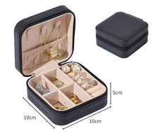 Load image into Gallery viewer, Mini Travel Jewellery Box Black