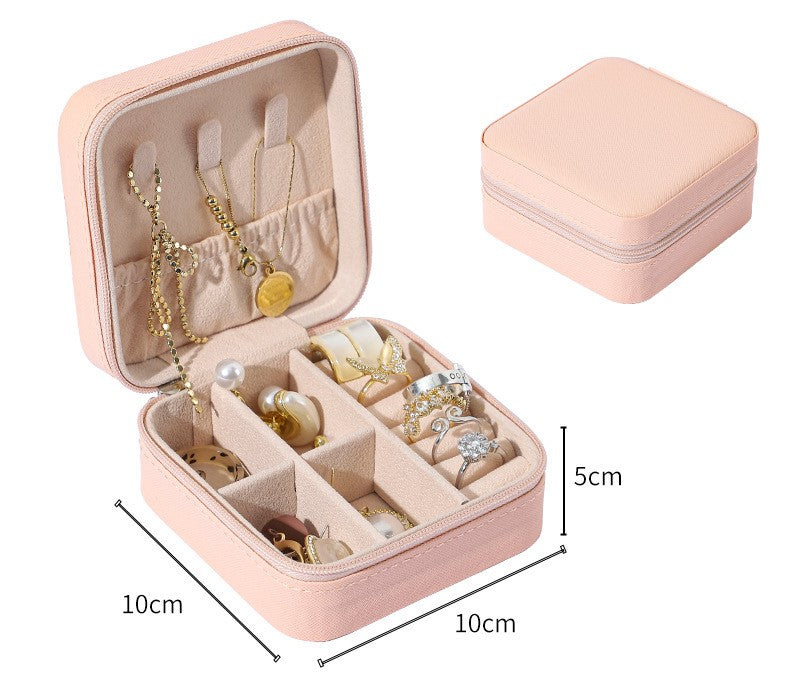 Mini Travel Jewellery Box Pink