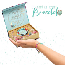 Load image into Gallery viewer, Heart Shaped Crystal Bracelet Gift Set - Turquoise
