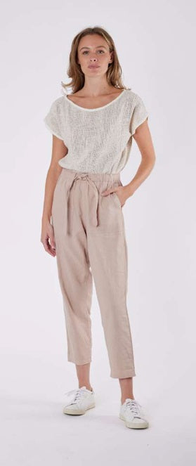 Tuscan Linen Pants Soft Camel