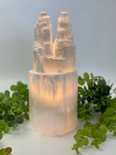 Load image into Gallery viewer, Twin Towers Selenite Lamp 30cm