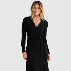 Brave & True Brigitte Wrap Dress - Black