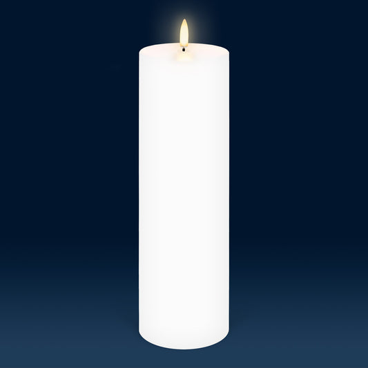 Uyuni Extra Tall Pillar LED Candle Nordic White 7.8CM x 25.4CM