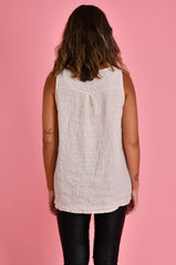 Capri Linen Tank – Natural