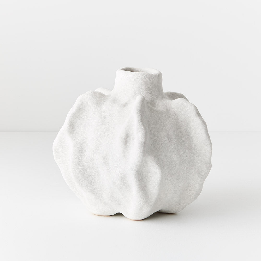 Reef Vase White 18cm