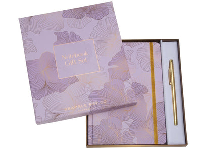 Bramble Bay Co Violet & Patchouli Notepad & Pen Gift Set
