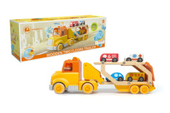 Wooden Car Carrier with Sound & Light