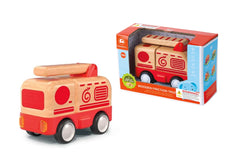 Wooden Friction Work Truck – Fire Engine