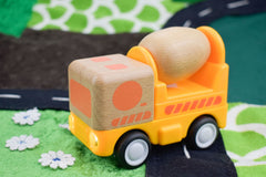 Wooden Friction Work Concrete Mixer Truck