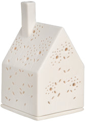Porcelain Wildflowers Lighthouse With LED Tealight