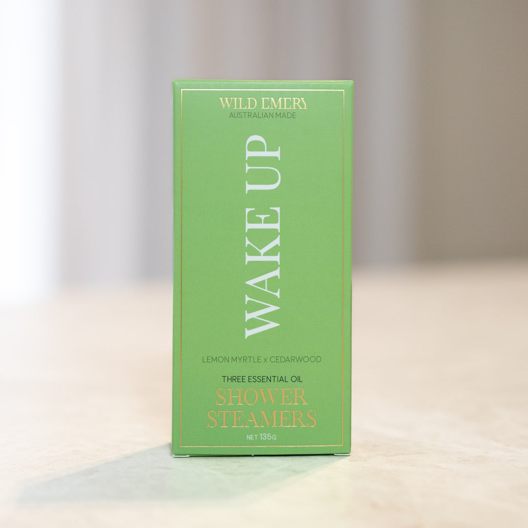 WAKE UP Shower Steamers – Lemon Myrtle & Cedarwood