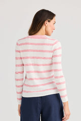 Stripe Yacht Knit - Pink
