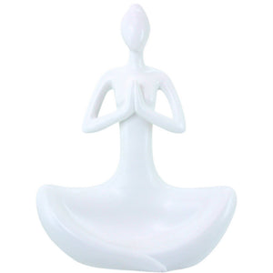 Large Yoga Lady Ornament White