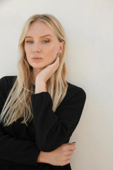 Zaza Ribbed Cotton Lounge Set Black