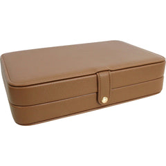Classic Tan Jewellery Travel Box