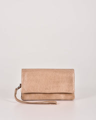 Albury Soft Leather Fold-Over Wallet – Blush