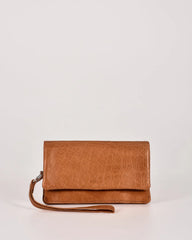 Albury Soft Leather Fold-Over Wallet – Tan