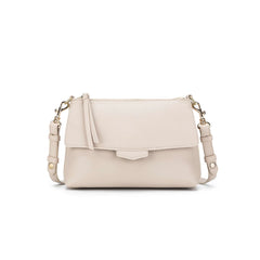 Alessia Vegan Leather Crossbody Bag - Oatmeal