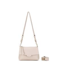 Alessia Vegan Leather Crossbody Bag - Oatmeal