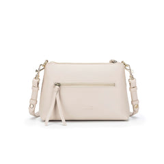 Alessia Vegan Leather Crossbody Bag - Oatmeal