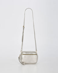 Aurora Metallic Leather Crossbody Bag