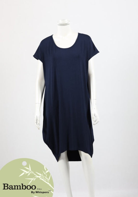 Bamboo Dress Dark Navy