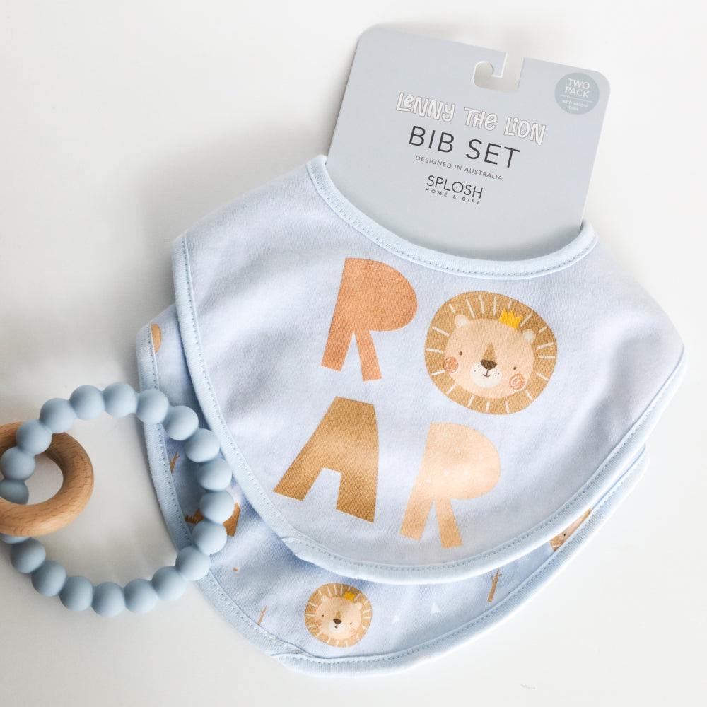 Baby Lion Bib 2pk