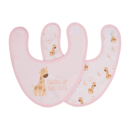 Baby Giraffe Bib 2pk