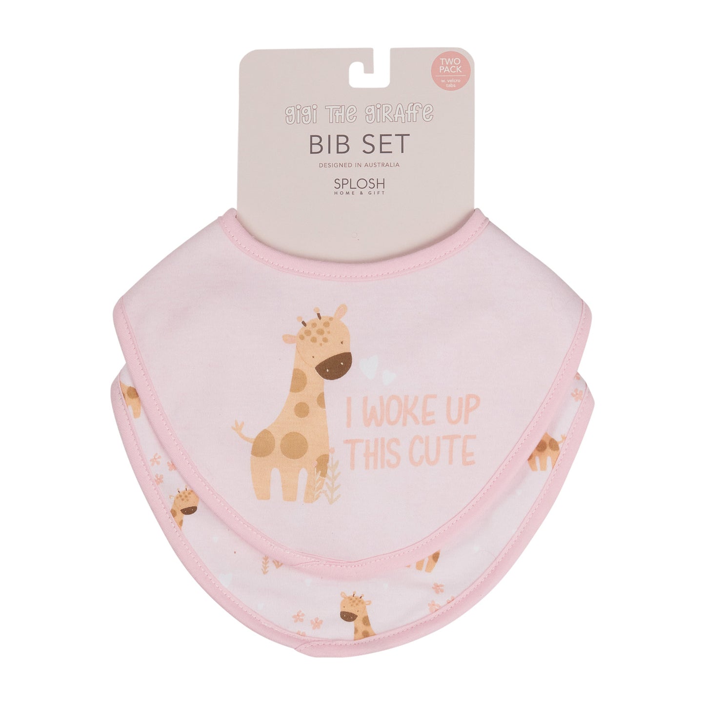 Baby Giraffe Bib 2pk