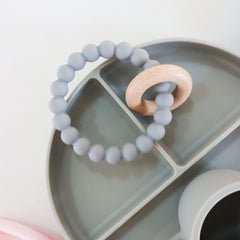 Baby Elephant Silicone & Beechwood Teether