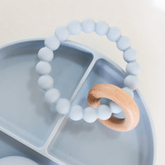 Baby Silicone & Beechwood Teether