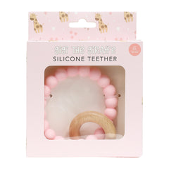 Baby Giraffe Silicone & Beechwood Teether